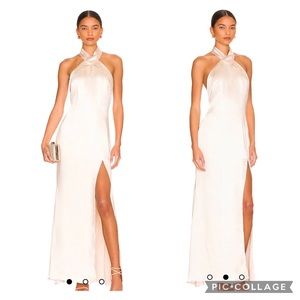 NWT Elliatt x REVOLVE Larina Maxi Dress in Pearl (with flaws) - Size Large